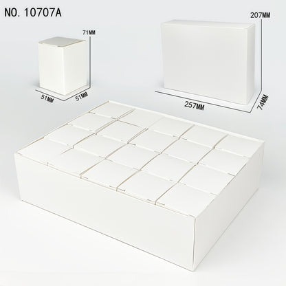 20pcs Minifigure Display Case Set - Clear Acrylic Stackable Storage Boxes for Action Figures, Collectibles & Building Blocks (2.7×1.9×1.9 Inch) - Small Toy Organizer with Dustproof Design