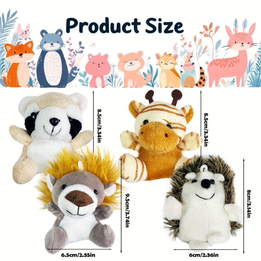 Forest Animal Plush Bulk Set 12 or 24 Pack – Mini Stuffed Animals for Animal Theme Party Favors, Classroom Treasure Box Prizes, Goodie Bag Fillers, Birthday Christmas Gifts for Kids