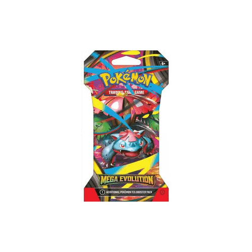 Pokemon Mega Evolution Sleeved Booster Pack. Random Art. 10 Card Pack.