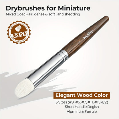 Miniature Paint Brush Set with Cloth Roll Detail Brushes for Acrylic Oil Watercolor Dry Brush for Model Miniature Painting Paint by Numbers Craft Artists