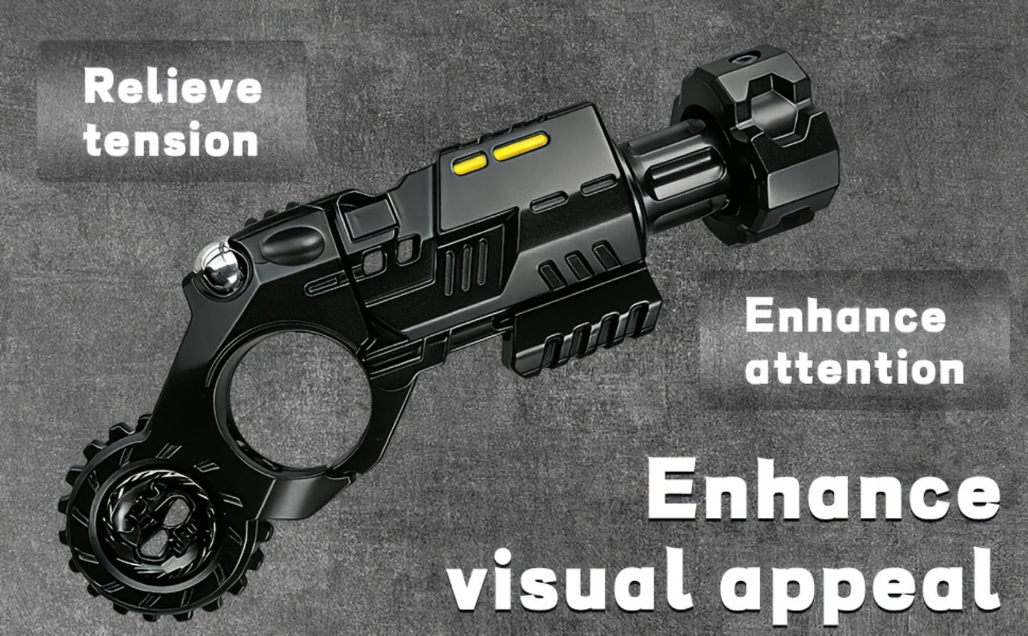 3-in-1 Alloy Fingertip Gun EDC Stress Relief Toy 26pcs Set – Metal Finger Slider Clicker Soft Bullet Launcher for Adults Focus Anxiety Relief Office Gaming Travel Gift for Men