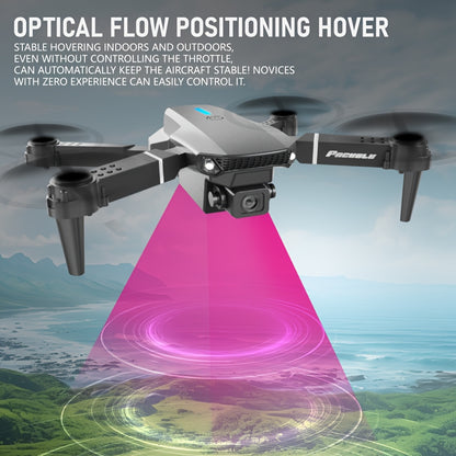 [360° Stunt Flip]E88 Drone, Equipped with Dual Cameras, Portable Foldable Body, 500Mah Battery Capacity, Optical Flow Positioning, Intelligent Height Setting, Indoor And Outdoor Aerial Drone, Suitable for Outdoor Adventure Enthusiasts