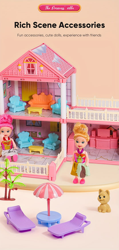 Room 10/11/14/15/20/22/26/27 Mini Doll House Doll House Princess Castle Toy Furniture Additions, Doll Villa, Logical Thinking, Princess Christmas Birthday Gifts Toys for 3+ Year Old Girls