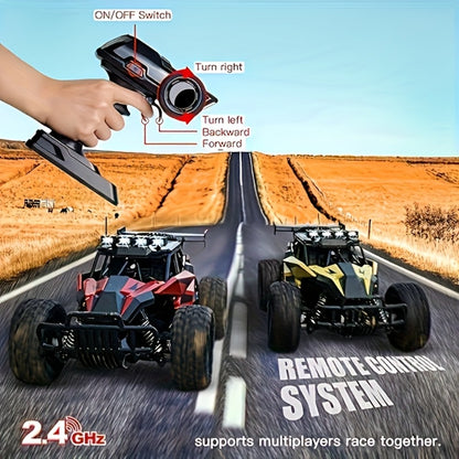 RC Off-Road Truck for Kids Ages 6+ – High Speed Remote Control Car with Alloy Steel Body, Full-Function Bearings, 4WD All-Terrain Monster Truck Toy for Boys, Birthday & Holiday Gift