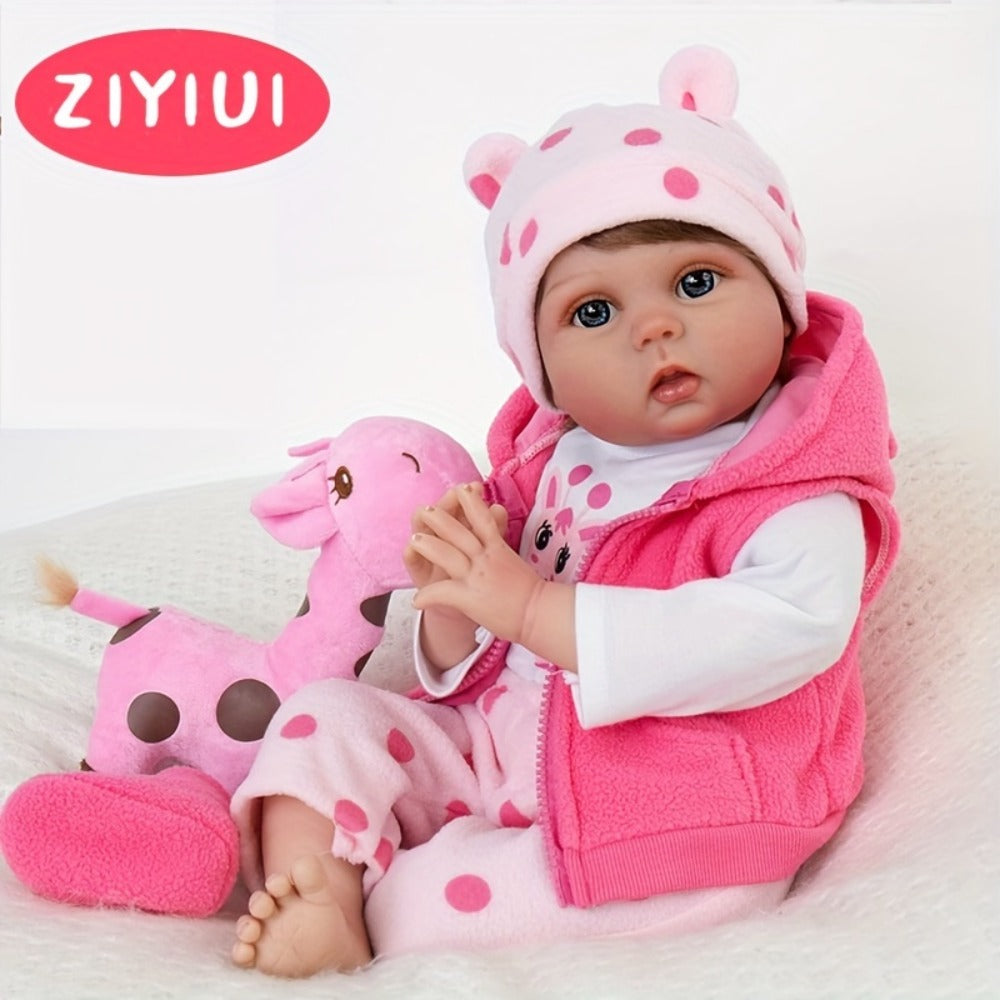 ZIYIUI Reborn Baby Doll 20 Inch Realistic Soft Newborn with Accessories Gift Set Lifelike Infant Toy for Kids Ages 3+ Birthday Halloween Christmas
