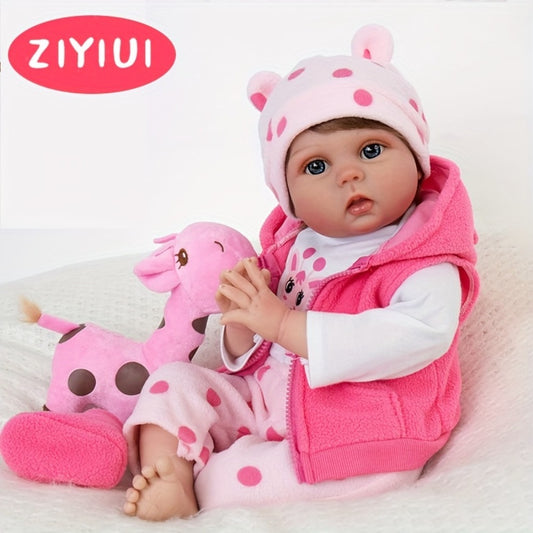 ZIYIUI Reborn Baby Doll 20 Inch Realistic Soft Newborn with Accessories Gift Set Lifelike Infant Toy for Kids Ages 3+ Birthday Halloween Christmas