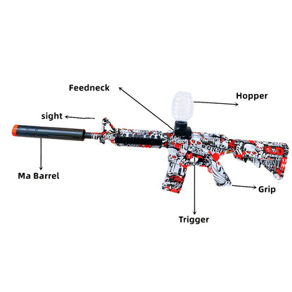 New Electric Fully Automatic Shooting Toy Gun, Outdoor Sports Interactive Game Toy, Rechargeable Portable Gun Toy, Long Battery Life - Suitable for Outdoor And Indoor Team Collaboration Game Toys. Halloween, Christmas, Birthday Party Gifts