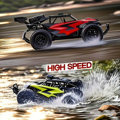 RC Off-Road Car with LED Lights for Kids – High Speed All-Terrain Remote Control Buggy & Off-Road Vehicle, Colorful Light-Up RC Truck for Boys & Girls, Best Birthday Gift