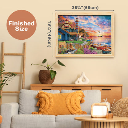3 Pack 1000 Pieces Jigsaw Puzzles for Adults, Gift for Christmas Birthdays, DIY Brain Teaser Gift for Adults & Family Interactive Fun