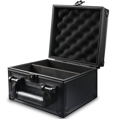 Trading Card Storage Box for 3x4 Top Loads 35pt Rigid Cards Holds 600 Plus – Sports Card Organizer Case with Lock for Pokemon Baseball Basketball Football Cards