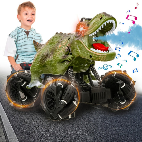 Monster Stunt RC Car, Monster Truck Toys Remote Control Car, Monster Stunt Toy Car, Stunt Drift W/Lights, Sound And Spray, Indoor Outdoor All Terrain Motorized Toys, Gift for 6+ Children, Christmas