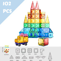102PCS Magnetic Tiles
