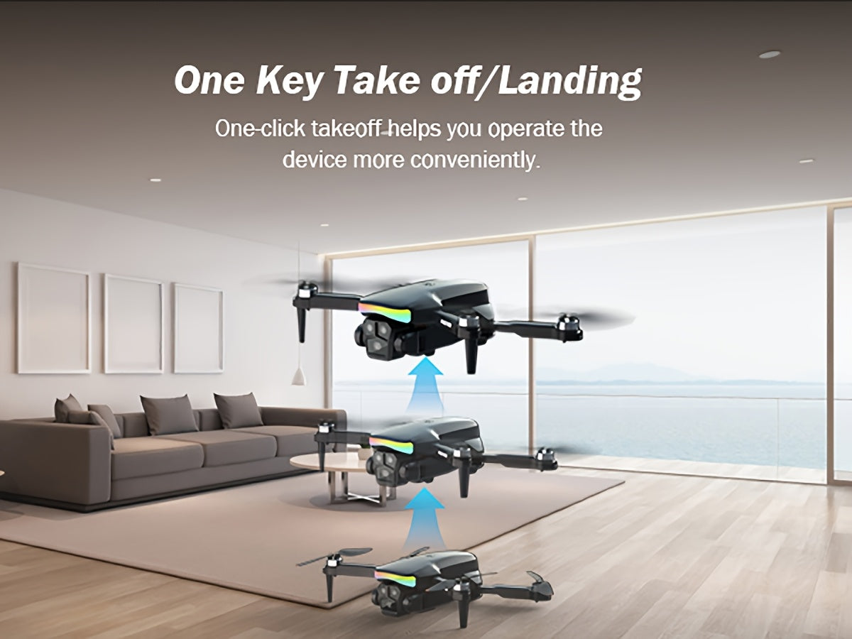 [Foldable RC Quadcopter] Drone With 2 Camera For Beginners Adults, Drone With LCD Screen, Professional Brushless Motor, Altitude Hold 3D Flips 3 Speeds Headless Mode One Key Takeoff/Landing, Foldable RC Quadcopter Support Up To 32G SD Card