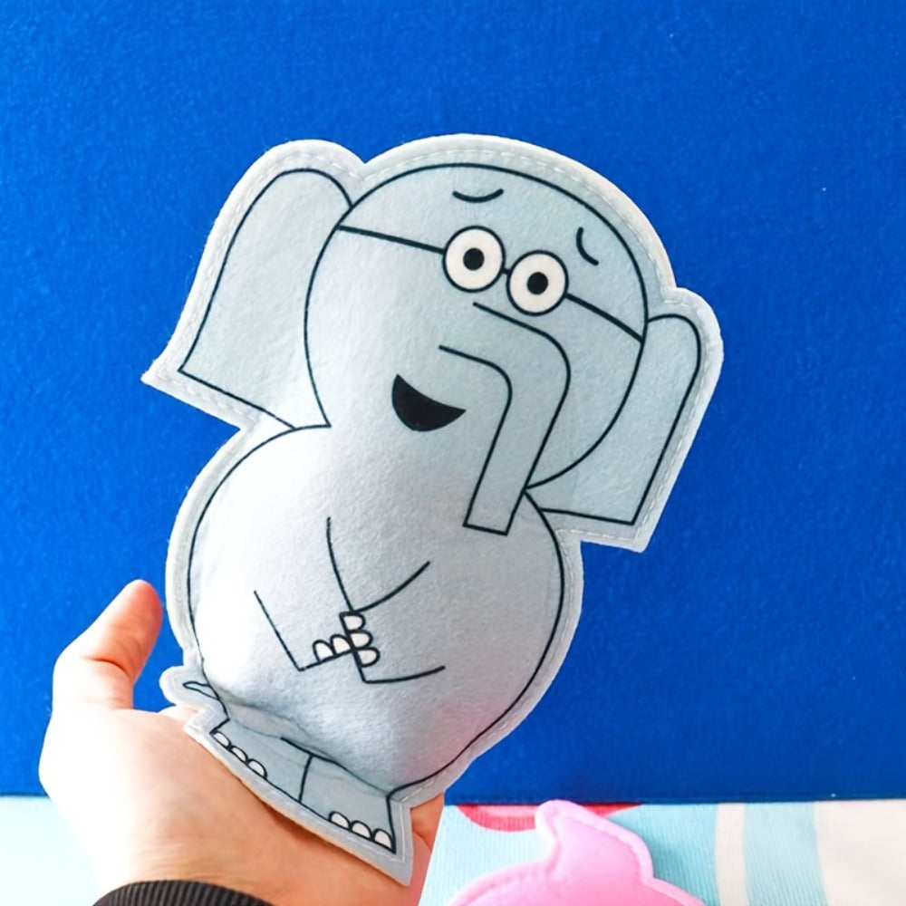 Hand Puppets of Elephant And Piggie - Props for Storytelling Performances, Interactive Teaching Tools for Classrooms by Hoojojo