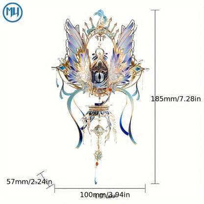 3D Metal Puzzle Model Kit – God's Eye & Angel's Eye MU Assembly, Laser-Cut DIY Craft, Artistic Home & Office Decor, Unique Birthday Gift for Adults, Teens, Girlfriend Boyfriend