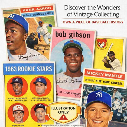 TOPPS Vintage Baseball Mystery Single Slab – Discover a Baseball Card 50 to 100 Years Old | Perfect Gift for Kids & Collectors of all Ages