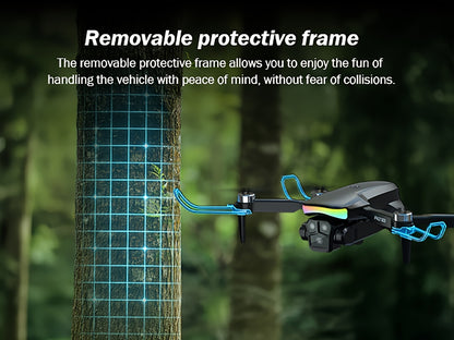[Foldable RC Quadcopter] Drone With 2 Camera For Beginners Adults, Drone With LCD Screen, Professional Brushless Motor, Altitude Hold 3D Flips 3 Speeds Headless Mode One Key Takeoff/Landing, Foldable RC Quadcopter Support Up To 32G SD Card