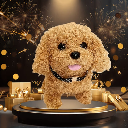 2026 Upgraded Simulation Puppy Robot, Realistic Electric Biomimetic Dog Toy, Automatic Walking, Barking, Tail Wagging, Children's Interactive Electronic Pet, Gifted with Accessory Dog Bones, Is An Excellent Birthday, Christmas, New Year's Gift
