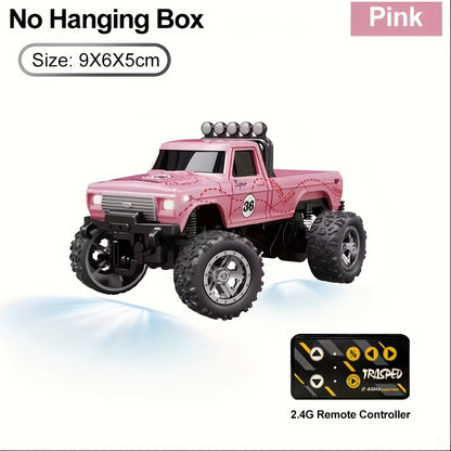 [High-Speed Mini RC Car] 1/64 Mini Alloy Off-road Climbing RC Car | 2.4GHz High Speed Die-cast Monster Truck with Shock Absorber - Toy Gifts for Adults and Children