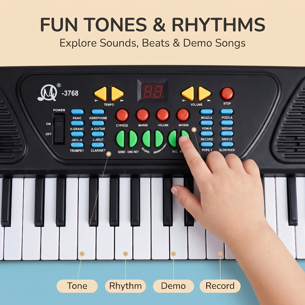 Electronic Keyboard With Microphone