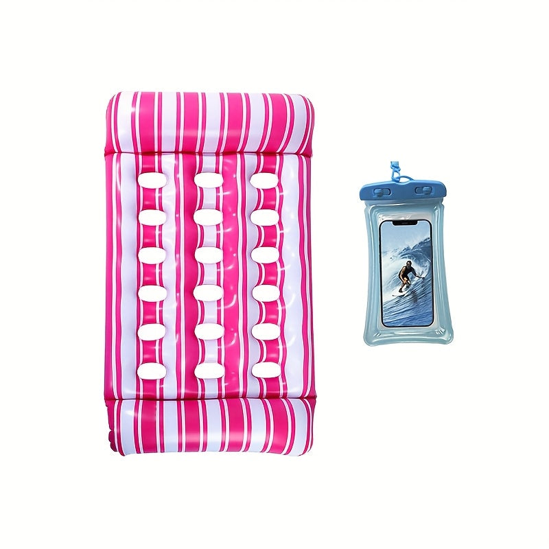 1/2/4-pack Inflatable Pool Lounger For Adults - Sun Tanning Float With Headrest, Floating Mat For Swimming Pool, Beach And Lake Use - Comfortable Water Recreation
