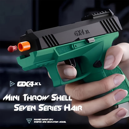 Soft Bullet Toy Guns, Soft Bullet Gun Toy ( 100 Bullets, 12 Shells, and 2 Magazines) Jumping Shell Automatic Rebound Decompression Can Be Empty Hanging Supply Clip, Educational Model Pistol Shooting