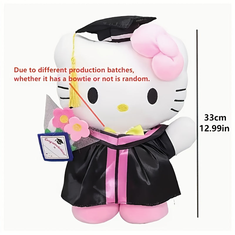 Officially Authorized Hello Kitty Graduation Cap Cartoon Doctoral Cap And Bachelor'S Gown, Suitable for Graduation Photo Parties, Birthday Student Prizes, Graduation Gifts, Decorative Bouquets