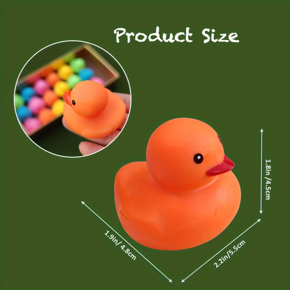 Rubber Ducks Bulk 72 Pack Assorted Colorful Mini Rubber Duck Bath Toys for Kids – Pool Party Favors, Birthday Goodie Bags, Bathroom Decor, Holiday Craft Supplies