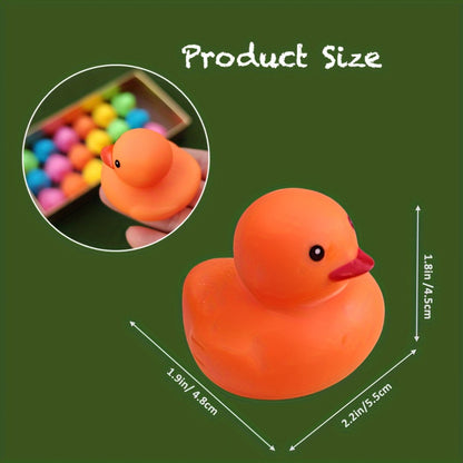 Rubber Ducks Bulk 72 Pack Assorted Colorful Mini Rubber Duck Bath Toys for Kids – Pool Party Favors, Birthday Goodie Bags, Bathroom Decor, Holiday Craft Supplies