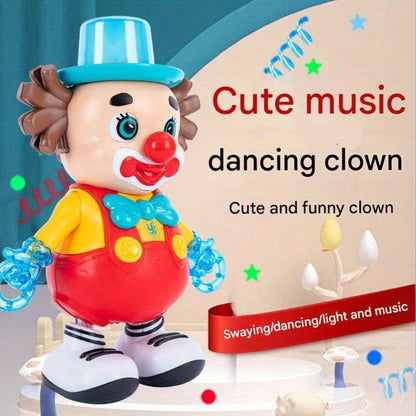 Dancing Clown Toy Doll Light Music Swing Left And right, Toys for Kids girls, Fidget toys, Toys for boys, toy, Christmas Gifts Birthday Gifts for kids, Weird stuff, Halloween Decorations
