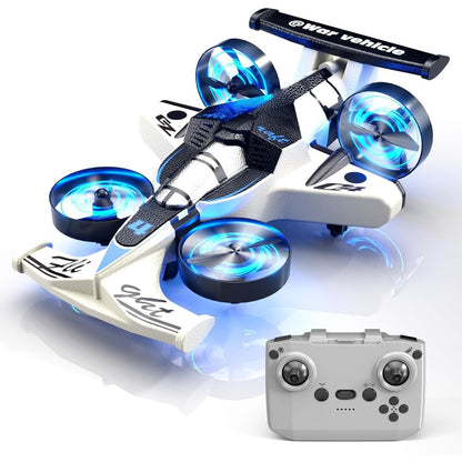RC Flying Car Drone Combo for Kids – Remote Control 2-in-1 Racing Car & Quadcopter, One-Key Takeoff, 360° Flips, Stable Hover, Foam Body, Fun Birthday Gift