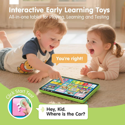 [Birthday Christmas Gifts] 2026 New Learning Tablet For Toddlers, Trilingual Learning Toys With Music & Sound, Speech Therapy Toys For 12 Months Boy Girl, Musical Baby Birthday Toys For 1 Year Old Girls, Toddler Educational Toys Birthday Christmas Gifts,