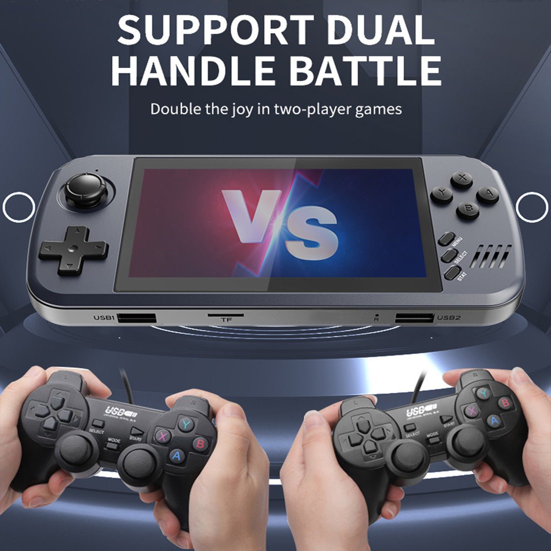 Handheld Game Console Powkiddy X39 PRO – 4.5" IPS 5600 Games HDMI Dual Player