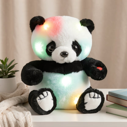 7/10 Inch Light Up Panda Stuffed Animals, Plush Stuffed Animal, Kawaii Panda Bear Plush with LED Light, Baby Toddler Infants Hugging Toy Gift for Kids Birthday Gift for Boys Girls, Christmas Gifts, Home Sofa Decoration, Mother's Day, Birthday Kids