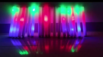 27/30 LED Foam Glow Sticks, Multi-color Flashing, Party Light-up Supplies, Suitable for Weddings, Birthdays, Graduation Seasons, Christmas And Other Parties Or Game Activities, Camping Party Outdoor Lighting Glow Sticks