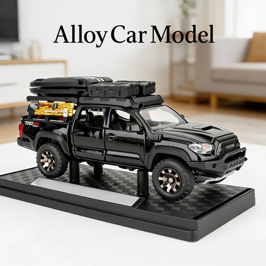 1:32 Scale Toyota Off-Road Die-Cast Model Car with Openable Doors – Zinc Alloy High-Detail Static Display Replica | Collectible Desktop Ornament | Birthday Holiday Gift for Car Enthusiasts