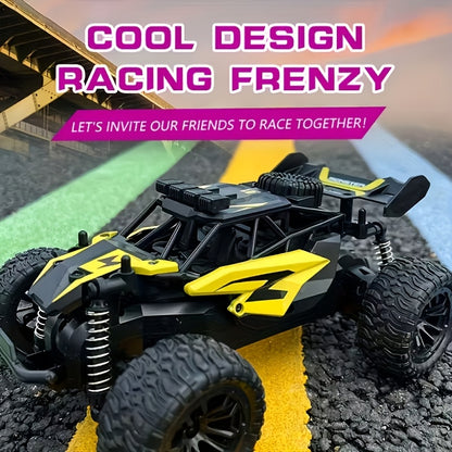 All-Terrain Toy Vehicle, 2.4Ghz Remote Control, Sturdy Alloy Construction, Safe Design for Kids And Adults, a Fun Gift for Boys, High-Speed Remote Car, Available in Red And Yellow
