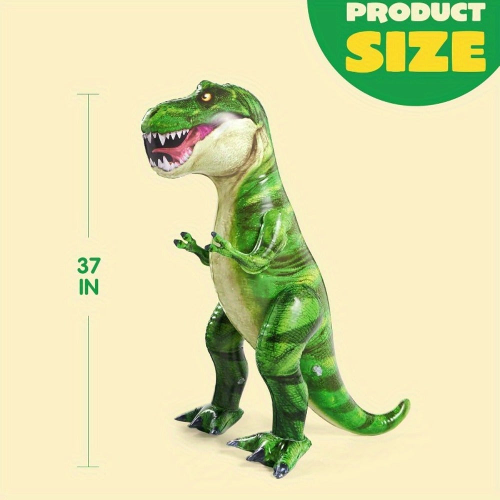 Inflatable T-Rex Dinosaur 37 Inch Giant Tyrannosaurus Rex Blow Up Toy ASTM Safe Birthday Party Decoration Gift for Kids Adults Christmas Holiday