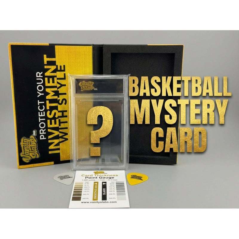 Basketball Collectible Random Card in Display Slab | Rookies, Stars, Autographs or Inserts Guaranteed | Panini & Topps Included | Perfect Gift for Kids & Collectors