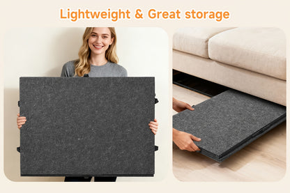Foldaway Puzzle Board Felt Mat for Up to 1000/1500pcs Of Jigsaw Puzzle, Portable Puzzle Table with 6 Drawers (Extra Large)
