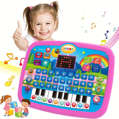 Educational Learning Machine for Kids with 2.2" Screen Alphabet Numbers Music Animals Piano Keys | Interactive Toddler Tablet Toy for Boys Girls Ages 2 3 4 5 | Best Birthday Christmas Gift