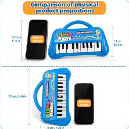 1pc, 13-Key Kids Piano Keyboard, Portable Electronic Music Toy For, Educational Birthday & Christmas Gift for Boys And Girls, Halloween Party Favors