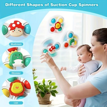 3-in-1 Sensory Stacking Toy Set for Toddlers – Hand-Eye Coordination & Fine Motor Skills Activity Kit with Soft Cloth Book, Spinning Top & Stacking Cups, Birthday Easter Gift for Baby Boys & Girls