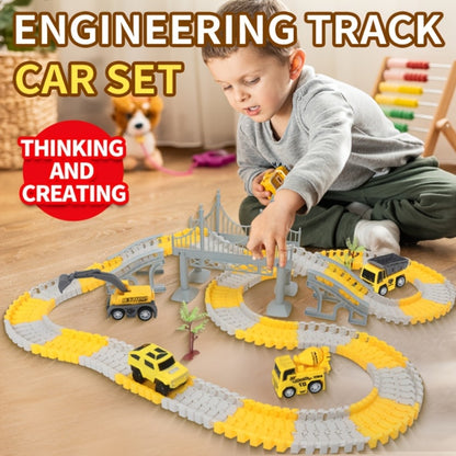 Roller Coaster Track Set 467pcs for Kids Ages 3 4 5 6 7 8 – Electric Race Car DIY Assembly Obstacle Challenge Track Toy STEM Engineering Gift Boys Girls Birthday Christmas