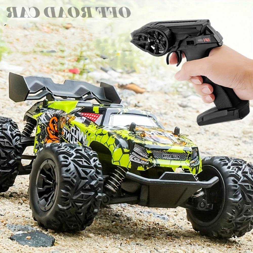 RC Off-Road Car for Kids with LED Lights – Remote Control 4WD Monster Truck, High-Speed All-Terrain Vehicle Toy for Boys & Girls, Outdoor Racing Gift for Birthday Christmas