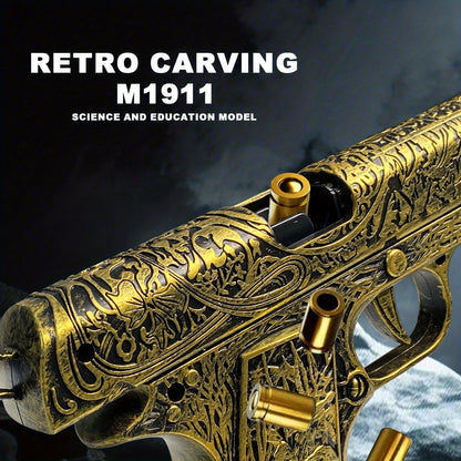 Cool Soft Bullet Gun Toy Pistol with 120 Bullets, 12 Shells, And 2 Magazines, Toy Gun Pistol Hollow Hanging Machine, Toy Foam Blaster, Outdoor Sports Shooting Game, Halloween, Christmas Gifts for Kids