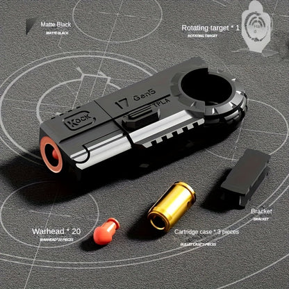 Knock 17Gen5 One-Touch Cartridge Alloy Finger Pistol - Fidgety Fingertip Stress Relief Toys - Case Throwing Softball Guns, Fidgety Novelty And Mischievous Toys, Perfect Gift!