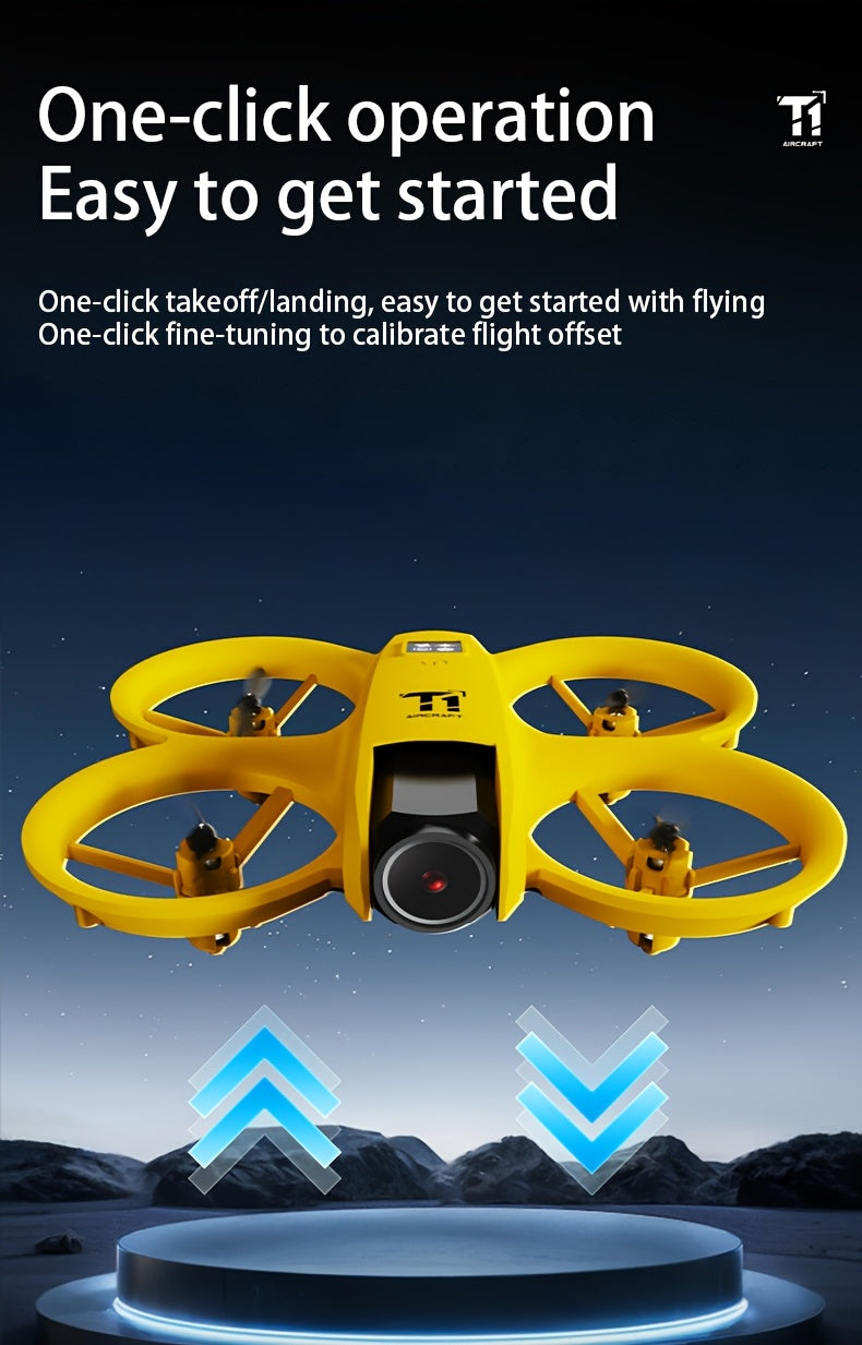 [4K, 180° Rotation] Mini 4K FPV Dual Camera Drone, 180° Camera Rotation, Dual Batteries, Optical Flow Positioning, 360° Flip, Roscope, One-Key Takeoff/Landing, Anti-Shake And Anti-Collision Design, Suitable for Beginners Remote Control Toy, Boys And Girls