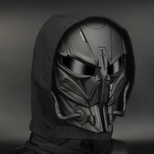 Cyberpunk Cool Sci-Fi Futuristic Mask, Face Mask - Maximum Cosplay Photo Props, Bar Club Rave Party Supplies, Gift & Collection, Men's Breathable Mask, Halloween Music Festival Accessories