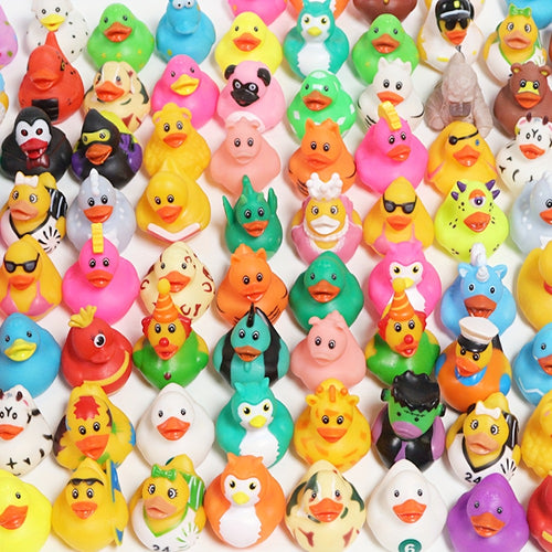 Mini Rubber Ducks Bulk Set – 2" Floating Bath Toy Variety for Kids, Cute Assorted Ducks for Bath Time, Pool Play, Birthday Parties & Jeep Duck Gifts, Fun Party Favors for Boys & Girls